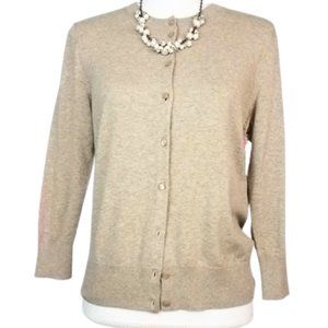 MADISON Button Down Mushroom Sweater Women's S